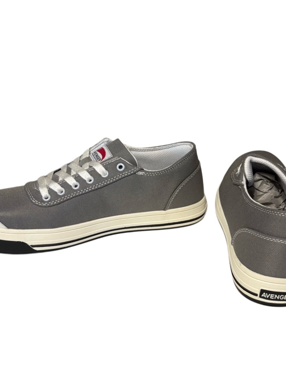 Avenger Gray Canvas Low-Top Safety Sneakers - Picture 5 of 9